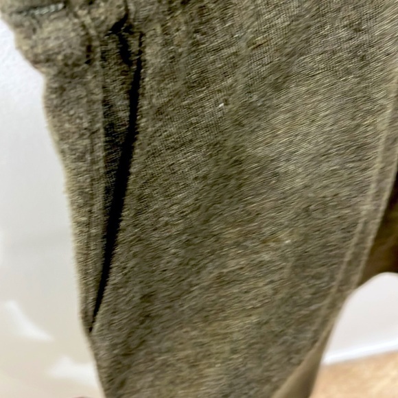 Chaser green dress rolled cap sleeves drawstring waist, pockets peep hole @ neck - Picture 8 of 10